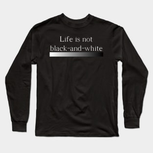 Black and white Long Sleeve T-Shirt